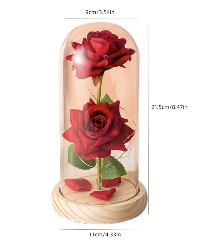 Glowing glass flower